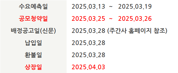 에이유브랜즈 공모주 청약 정보 (청약일정: 2025.03.25~26)